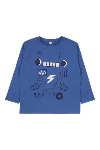 T-shirt Robot Maker - Marineblauw