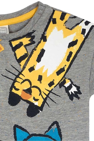 T-shirt Hip Hip Hooray! - Gris foncé chiné