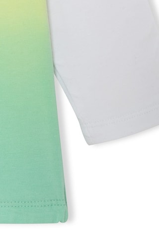 T-shirt dip and dye In The Jungle - Vert clair