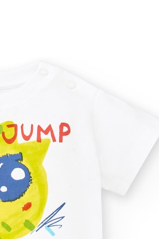 T-shirt Run Sing Jump - Blanc