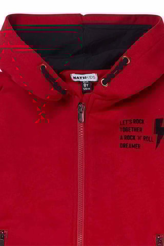 Sweat à capuche - Rouge