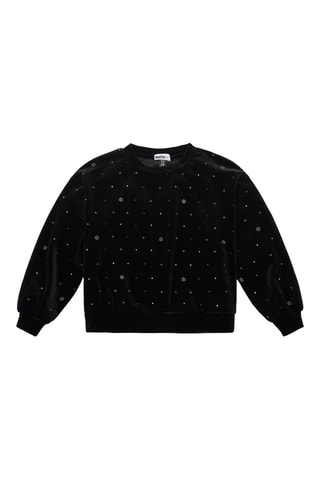 Sweat en velours - Noir