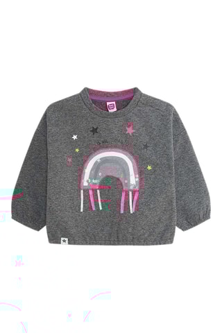 Sweater - Gemêleerd Donkergrijs