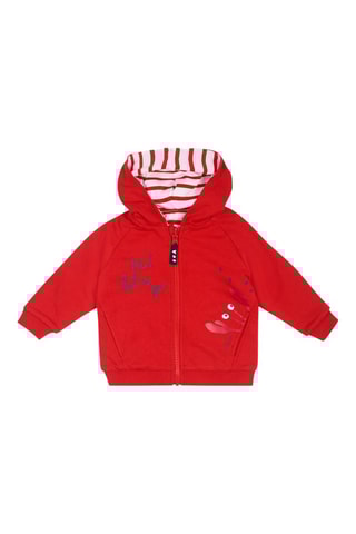 Sweat réversible Beach Day - Rouge et blanc