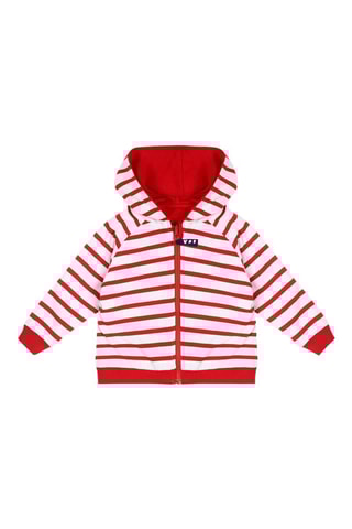 Sweat réversible Beach Day - Rouge et blanc