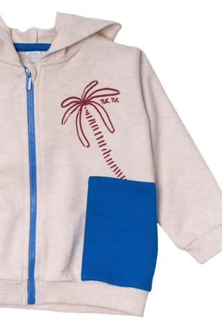 Sweater met Capuchon Eco-Safari - Gemêleerd Lichtgrijs