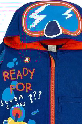 Sweater met Capuchon en Joggingbroek Salty Air - Marineblauw