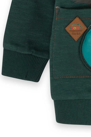 Sweater met Capuchon - Donkergroen