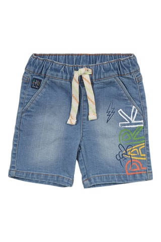 Spijkerbermuda Park Life - Blauw