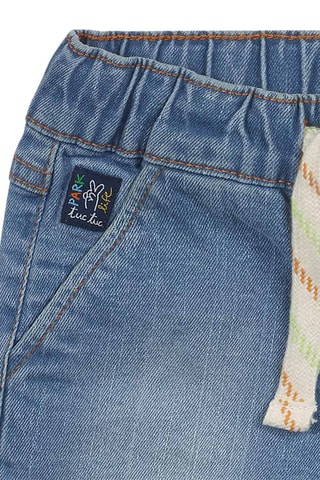 Spijkerbermuda Park Life - Blauw