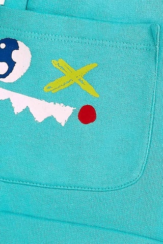 Fleece Bermuda Run Sing Jump - Blauw