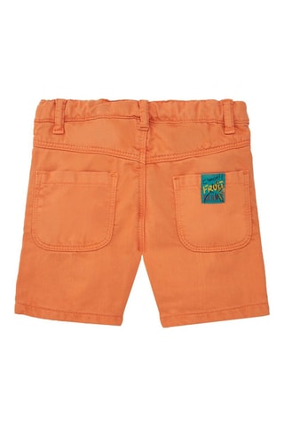 Spijkerbermuda - Oranje