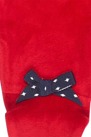 Velours T-shirt en Broek - Marineblauw en Rood