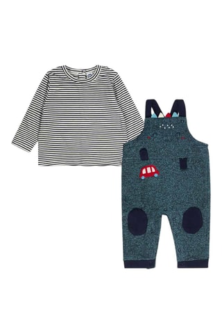 T-shirt en Tuinbroek - Marineblauw