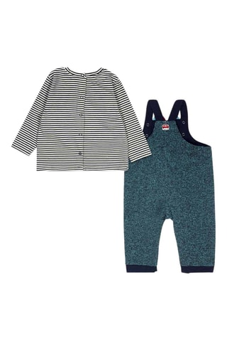 T-shirt en Tuinbroek - Marineblauw