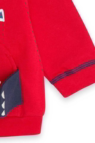 Sweater met Capuchon en Joggingbroek - Rood