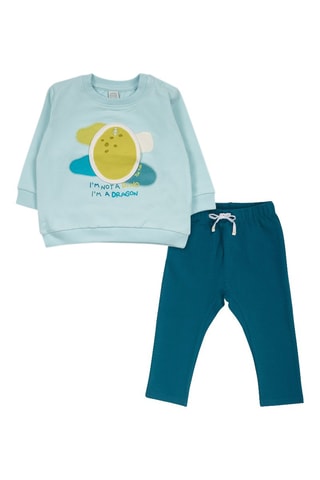 Sweater en Broek - Petrolblauw