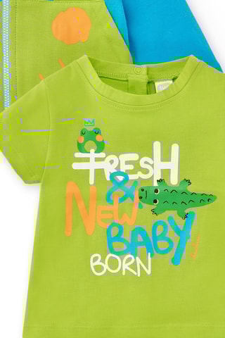 3-delige set Water Lilies - Blauw en groen