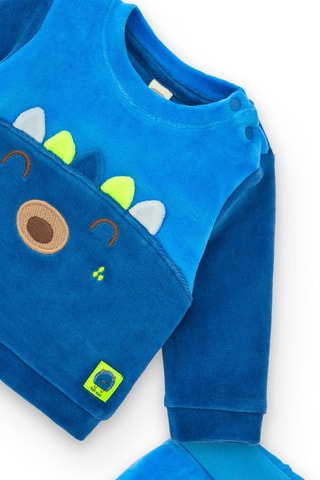 Velours Sweater en Broek - Blauw