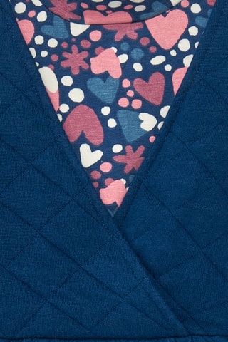 T-shirt et robe-salopette - Bleu et rose