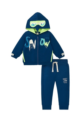 Sweater met Capuchon en Joggingbroek - Limoengroen