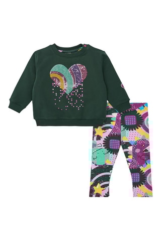 Sweat et legging - Vert foncé