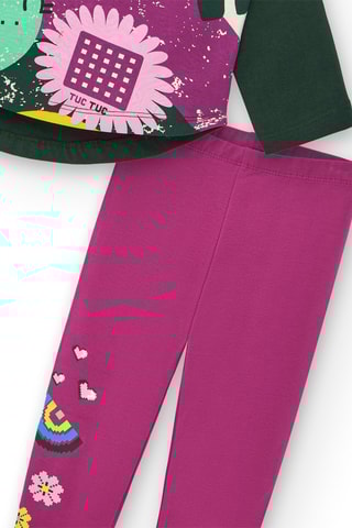 T-shirt en Legging - Multicolor