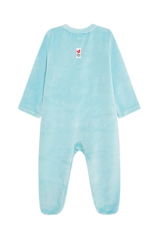 Velours Kruippakje - Turquoise