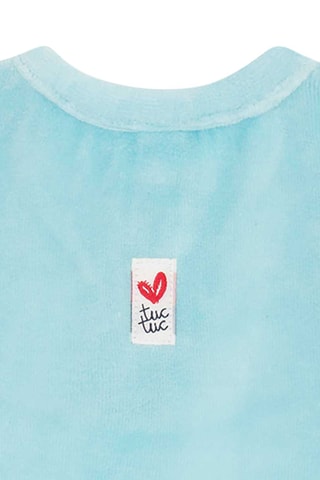 Velours Kruippakje - Turquoise