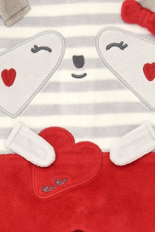 Velours Kruippakje - Lichtgrijs