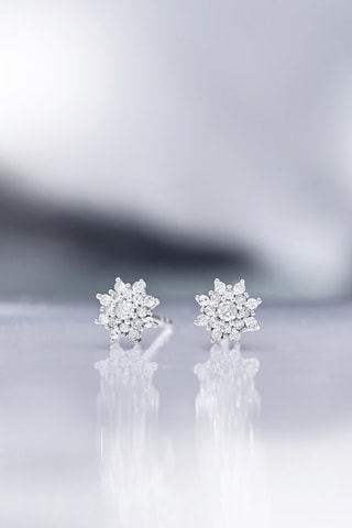 Oorbellen Lecce Witgoud en Diamanten