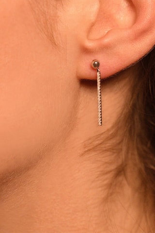 Hangende Oorbellen Velours Witgoud en Diamanten