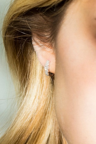 Creolen Merveilles de Lumières - Witgoud en Diamanten