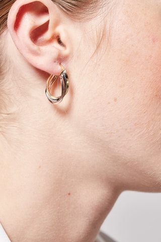 Creolen Triple Or   Geelgoud, Witgoud en Roségoud