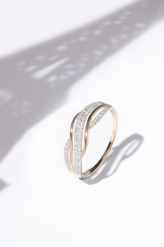 Anillo Ara - Oro amarillo y diamantes