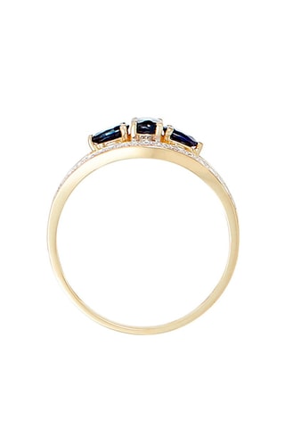 Anillo Westeros - Oro amarillo, diamantes y zafiros