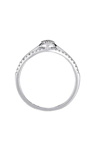 Anello Âmes enlacées - Oro bianco e diamanti