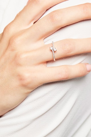 Anello Aphrodite - Oro Bianco e Diamanti