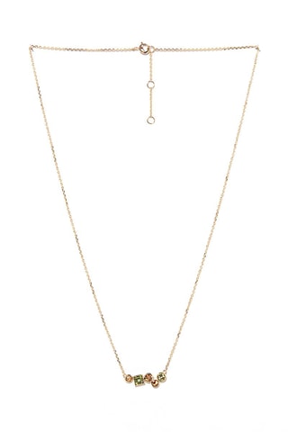 Ketting Colorama Geelgoud, Citrienen en Peridoten