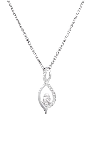 Hanger Luna  Witgoud en Diamanten