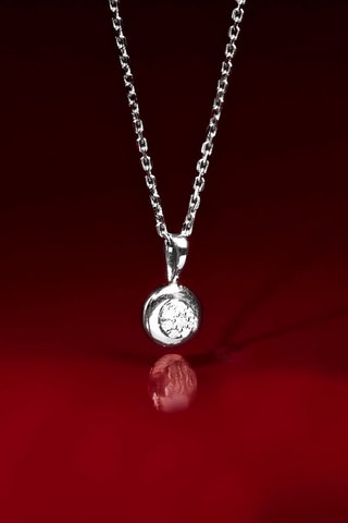 Hanger Bombe Witgoud en Diamanten