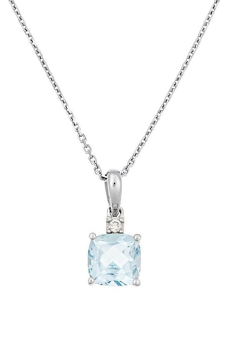 Hanger Tonga - Witgoud, Diamanten en Topaas