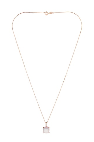 Hanger Rose Dragée - Roségoud, Diamanten en Rozenkwarts