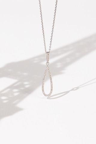 Pendente Las Palmas Ouro branco e diamantes