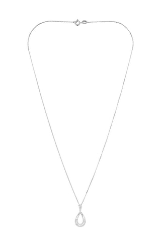 Pendente Khloé Ouro branco e diamantes