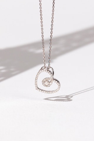 Hanger My Sweet Love  Witgoud en Diamanten