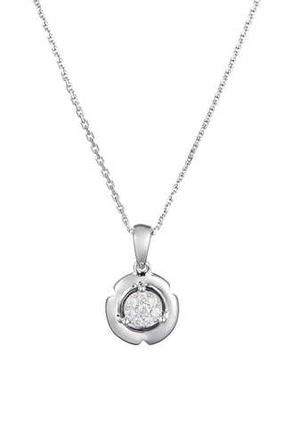 Hanger Round & Round - Witgoud en Diamanten 0,06 Karaat/8