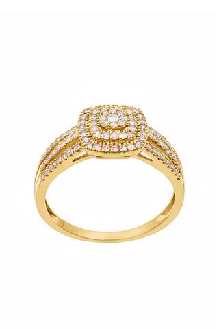 Anillo - Oro amarillo y diamantes