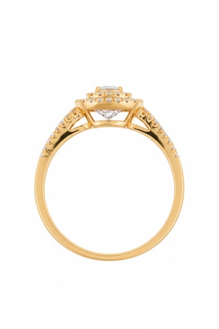 Anillo - Oro amarillo y diamantes