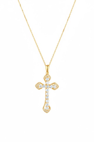 Hanger - Geelgoud, Diamanten en Topazen 